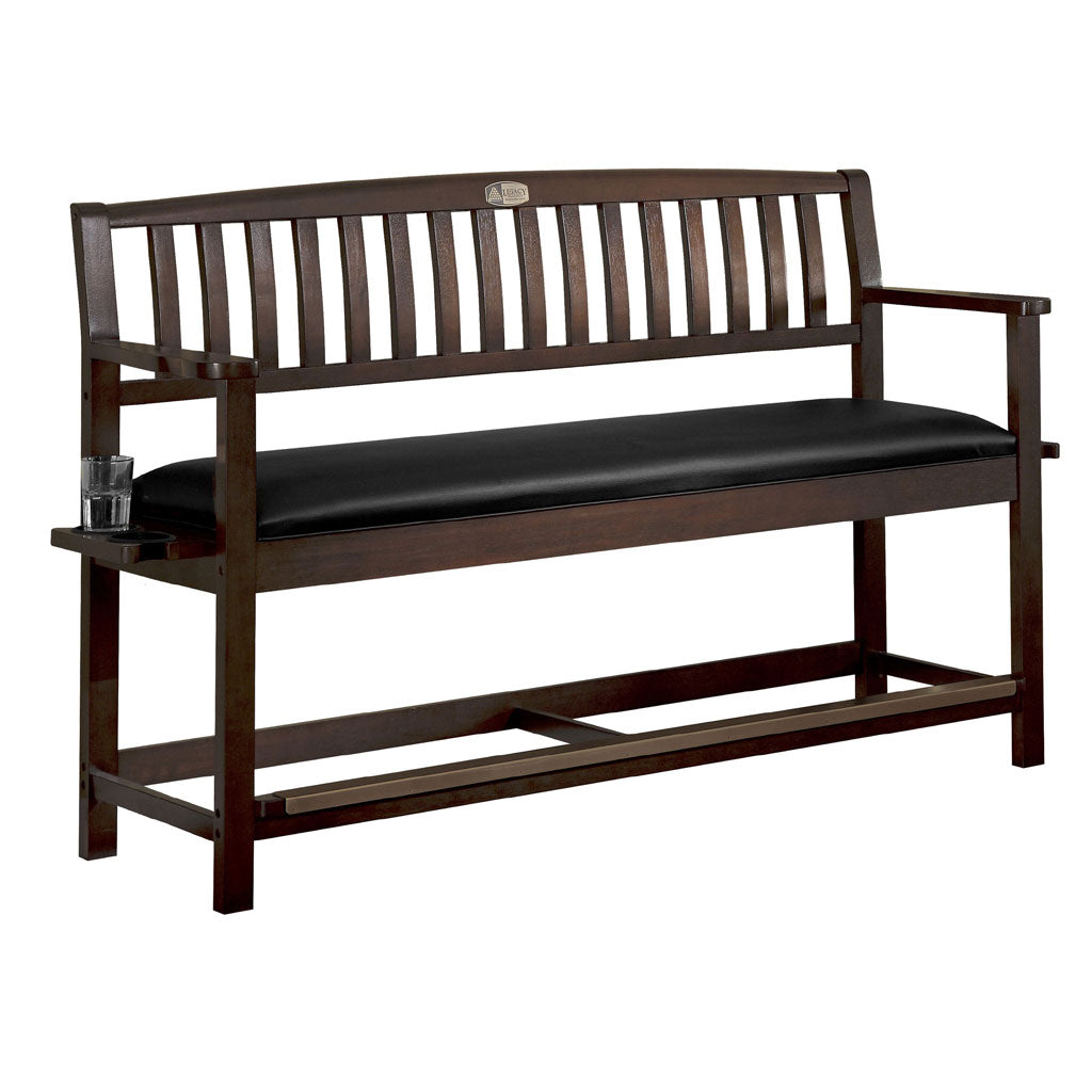 Legacy Billiards The Classic Backed Storage Bench